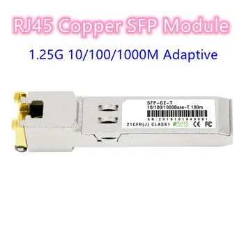 1.25G SFP RJ45 modul 1000Mbps SFP - RJ45 réz SFP adó-vevő kompatibilis Cisco Mikrotik TP-Link gigabites Ethernet kapcsolóval