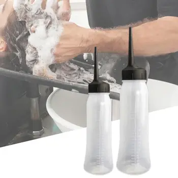 10Db üres samponos flakon, amely kényelmes, nagy kapacitású adagolót tartalmaz Szalon Hajtisztítás Vegymosó palack Hajápolási eszközök