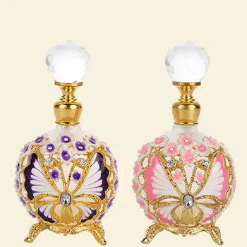 1PC 25ML pillangóvirág kedvesem parfüm illóolaj kerek golyós üveg Dubai üveg kozmetikai illatosüveg