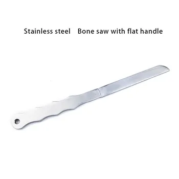 20cm Stainles Acél csontfűrész Wtih lapos fogantyú Autoclavable Csontvágás Oszcilláló fűrész Ortopédiai sebészeti műszer 1db