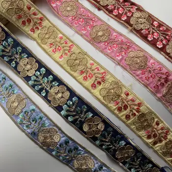 4.5cm Etnikai stílus Kézzel készített DIY hímzés Függöny ruházat Fejdísz Csipke kiegészítők Szoknya széle Heveder