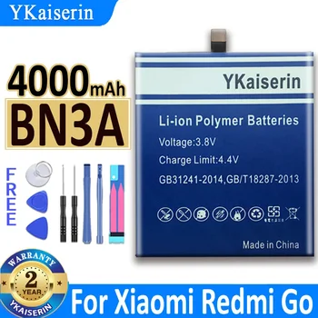 4000mAh YKaiserin akkumulátor BN3A BN-3A Xiaomi Redmi Go Bateria számára
