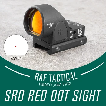 airsoft-taktikai S-R-O Red Dot Sight, szuperfényes, erős fényviszonyok között is használható, kis parallex átlátszó lencse