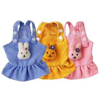 Aranyos harisnyatartók Szoknya Kutya ruhák kistestű kutyáknak Kordbársony kiskutya ujjatlan ruhák Kisállat macskák és kutyák ruhák Hercegnő szoknya