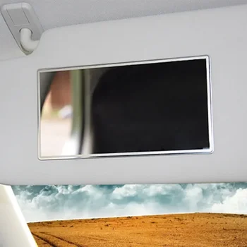 Autó belső tükör Nagy látó tükrök Kozmetikai tükör rozsdamentes acél napellenző dekoratív tükör univerzális automatikus dekoráció