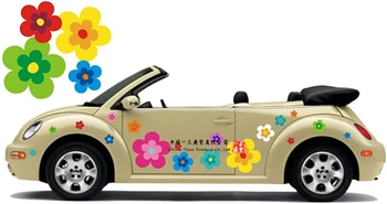 Autóipari termékek Motoros matrica alkalmas hippi autó matrica Hippi virágok Válogatott színek