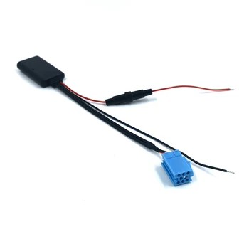 Biurlink biztosítékvédelem Autórádió Aux-In Bluetooth AUX adapter kábelvezeték MINI ISO 8PIN VW Passathoz