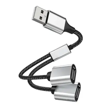 C típusú - kettős USB OTG adapter USB 2.0 Type-C bővítő hub adattöltő fonat Cabo Galaxy S22 MacBook Air iPad készülékhez