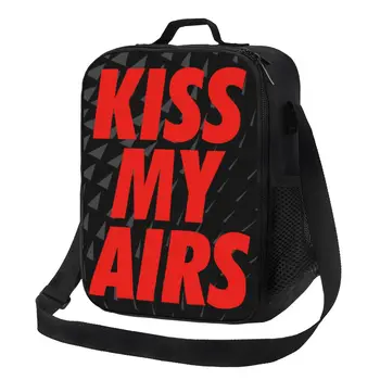 Custom Kiss My Airs uzsonnás táska Férfi nők Meleg hűtő szigetelt uzsonnás dobozok gyerekeknek Iskolás gyerekek