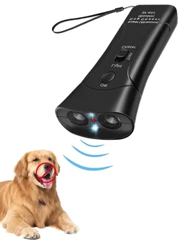 Elektronikus elrettentő/kutya vezérlőeszköz Ugatás Ultrahangos kiképző kutya eszközök Stop Repeller Device Trainer