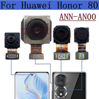  Eredeti hátsó elülső kamera Huawei Honor 80 ANN-AN00 hátsó fő néző széles látószögű kamera Flex kábel alkatrészek