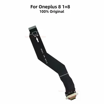  eredeti USB töltőport dokkoló rugalmas kábel Oneplus 8-hoz 1 + 8 Oneplus8 mobiltelefon-töltő dugó alaplapi kábel csere alkatrész
