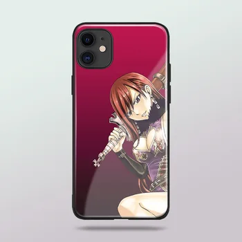 Erza Fairy Tail anime edzett üveg puha szilikon telefontok tok fedél iPhone SE 6 6s 7 8 Plus X XR XS 11 Pro Max készülékhez
