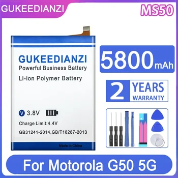  GUKEEDIANZI Csere akkumulátor MS50 5800mAh Motorola Moto G50 5G XT2149-1 készülékhez