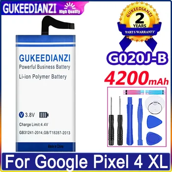 GUKEEDIANZI G020J B csere akkumulátor Google Pixel 4 XL Pixel4 XL G020J-B akkumulátorhoz 4200mAh Batteria