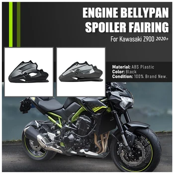 hasi serpenyő motor spoiler alsó burkolat karosszéria keret panel Bellypan a Kawasaki Z900 2020-2024 Z 900 tartozékok Moto Black Carbon