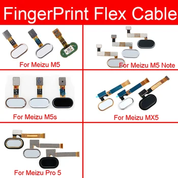 Home gomb hajlítható kábel Meizu Pro 5 M5 M5s MX5 készülékhez Megjegyzés menü gomb ujjlenyomat-felismerő érzékelő Flex kábel csere javítás