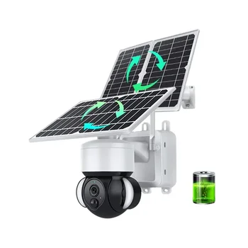  Hot Sale Ptz vezeték nélküli kültéri PIR fényvető kamera Napelemes CCTV 4G Wifi hálózati biztonsági felügyeleti rendszer kamera