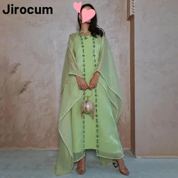 Jirocum elegáns vintage báli ruhák női édes zöld kristálygyöngyös parti estélyi estélyi ruha boka 2024 új hivatalos alkalomalkalom ruha