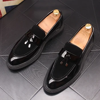koreai stílusú férfi divat tehén velúr bőr cipő slip-on vezetési cipő fekete dagály lélegző nyári loafers designer lábbeli