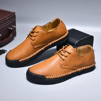 Kézzel készített lapos cipők férfi cipők Alkalmi bőrcipők Cipők Kényelmes Hot Sale Cipők férfiaknak Vezetési cipők