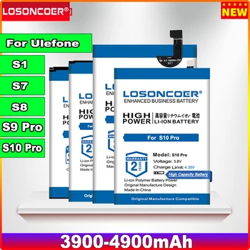 LOSONCOER 3900-4900mAh mobiltelefon Ulefone S1 S7 S8 Pro S9 S10 3068 akkumulátor MTK6580 MTK6737 akkumulátorok