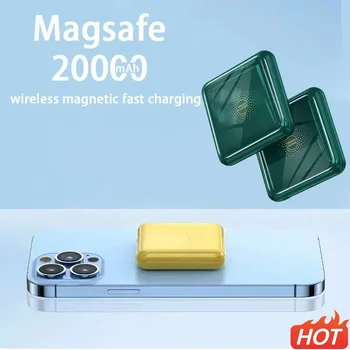 Mini Magsafe Power Bank 50000mAh kompakt hordozható mobiltelefon Külső tápegység vezeték nélküli gyorstöltés mágneses hordozható töltő