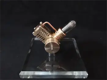 Mini Stirling-motor Külső égésű motor Kézzel készített mikrogenerátoros gőzgép