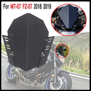 Motorkerékpár CNC alumínium szélvédő szélvédő szélterelő felső fedőkészlet YAMAHA MT-07 MT07 MT 07 FZ-07 2018 2019 2020