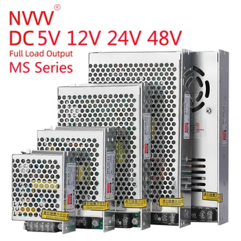 MS sorozat Kis méretű kapcsolóüzemű tápegység 5V 12V tápegység 24V 15-350W 110/220V AC-DC feszültségstabilizátor transzformátor