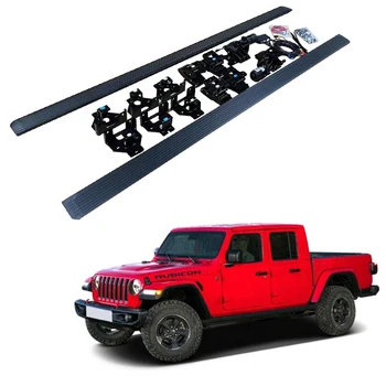 Nagykereskedelmi autóalkatrészek 4x4 pickup elektromos oldalsó lépcsős teherautó alumínium láblépcsős automata futódeszkák a Jeep Gladiator 2022 számára