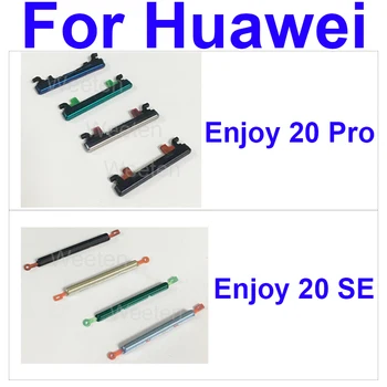  oldalsó tápellátás hangerőgombjai Huawei Enjoy 20 SE 20Pro bekapcsoláshoz Hangerő fel le gombok az Enjoy 20se 20pro pótalkatrészekhez