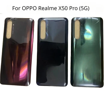 OPPO Realme X50 Pro hátsó akkumulátorfedélhez hátsó ház ajtóüvegtok Realme X50 Pro akkumulátorfedélhez 5G 6.44 hüvelykes