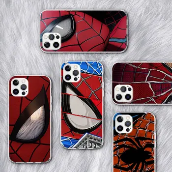 Spider Man Pókember-tok Apple iPhone 11-hez 14 Pro Max 13 12 Mini XR XS 7 8 X 6 6s Plus SE 2020 2022 5s átlátszó TPU telefontok