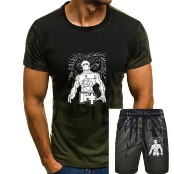 Street Grappler Baki Hanma pólók Men Yujiro Fighting Fighter Casual Pure Cott Tee Shirt Short Sleeve P Ing Plus Size