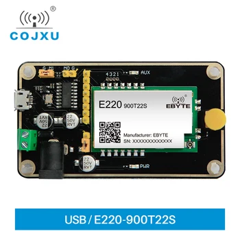 Teszttábla 22dBm 850 ~ 930MHz LLCC68 LoRa modul tesztkészlet USB interfész és antenna UART vezeték nélküli modul E220-900TBL-01