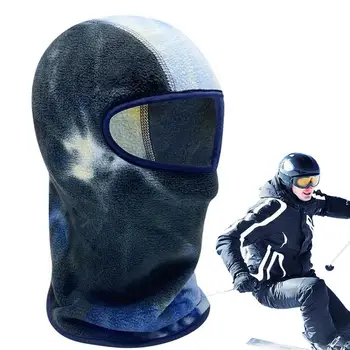Téli símaszk nyakkendőfesték Nők Férfi hegymászó snowboard sapkák Hidegálló meleg kalap Sí sapka maszkok egyben