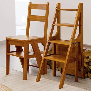Többfunkciós Ingyenes szállítás Lépcsős székek Tetőtér Összecsukható tető Kis kompakt lépcsős létrák Dekoratív állványzat Escalera bútorok