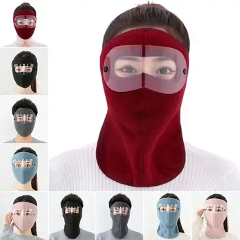 Unisex arcmaszk Új HD védőszemüveg ködmentesítő légáteresztő maszk Kültéri sportok Motorkerékpár gyapjú arcvédő sapkák Snowboardozás