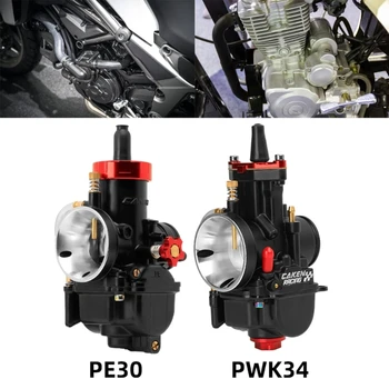 Universal PE30/PWK34 karburátor robogóhoz Mini dirt bike A motocross motorkerékpárok javítják a motor hatékonyságát Teljesítmény