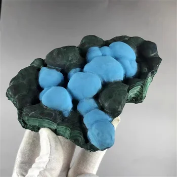Varázslatos természetes GUI malachit szimbiózis Zöld páva kő klaszter kvarc kristály ásványi gyógyító drágakő otthoni kollekció dekoráció