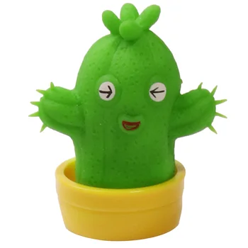 Vicces kaktusz szorító játék puha TPR nyújtható csipet érzékszervi játék stresszoldó szellőzőnyílás játék gyerekeknek Felnőttek újdonság játék