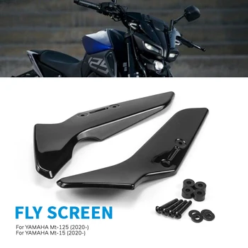 Yamaha Mt-125 Mt-15 MT125 MT15 MT 125 15 2020 2021 2022 2023- Motorkerékpár szélvédő oldalsó szélterelő spoiler Fly képernyő