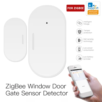 Zigbee Ewelink intelligens ajtóablak érzékelő nyitás / bezárás Biztonsági riasztásfigyelő Mqtt SmartThings Hub Alexa Google Home Alice