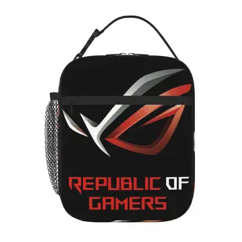 Új 2Asus Republic Of Gamers logó Rog Lunch Tote uzsonnás dobozok Uzsonnás doboz gyerekeknek Thermal hűtőtáska