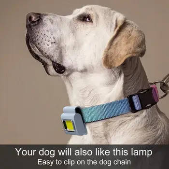 Új LED-es menetfény kültéri hátizsák biztonsági szilikon klip mód Sétáló lámpa éjszakára