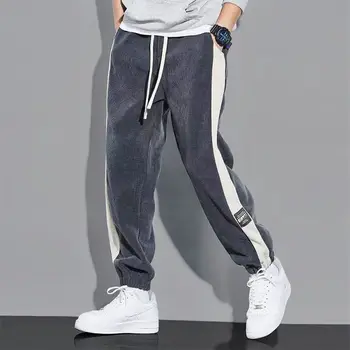 Új Streetwear alkalmi nadrág Férfi szalagok hárem kocogó nadrág férfi slim fit tavaszi cargo nadrág női nadrág D1