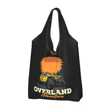 Újrafelhasználható teve trófea Overland Adventure Camping természet bevásárlótáskák élelmiszerekhez Összecsukható élelmiszerboltok táskái Mosható táskák