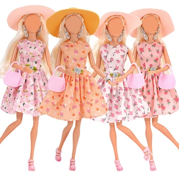 1/6 30CM baba jelmez friss virágos ruha elegáns divat trend szoknya öltöny ruhák játékok lányoknak Szabadidős kiegészítők