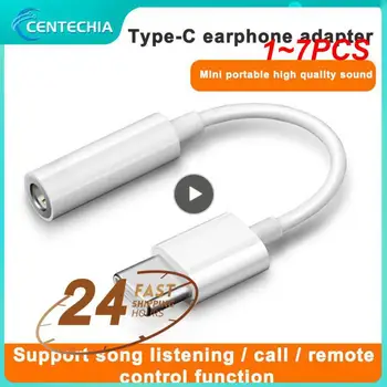 1 ~ 7PCS C típusú fülhallgató kábel adapter USB 3.1 C típusú USB C - 3.5 jack audio AUX kábel Mi6 fejhallgató hangszóróhoz